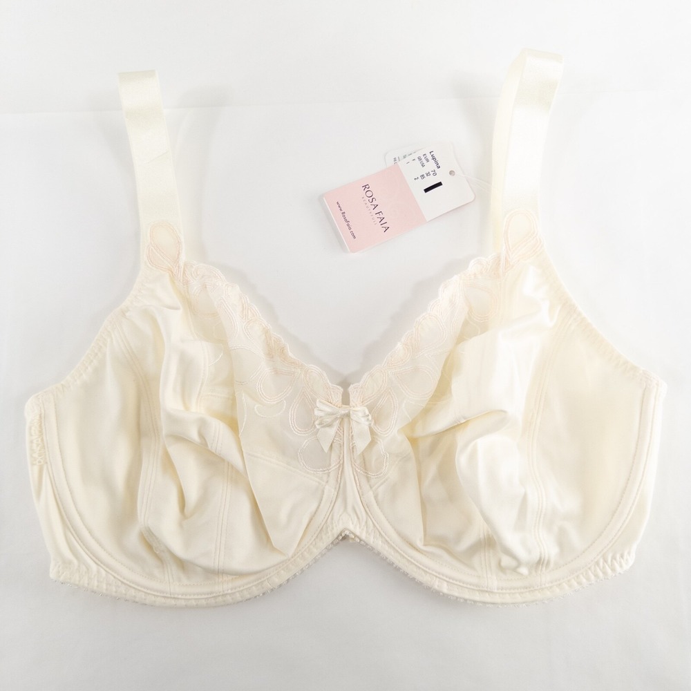 Rosa Faia Anita Lupina Bra Sz 32I Champagne Underwire Unpadded Side Support New